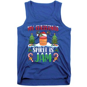 My Christmas Spirit Jam Wearing Santa Hat Xmas Christmas Gift Tank Top