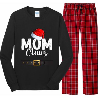 Mom Christmas Santa Claus Costume For Mama Mother Santa Suit Gift Long Sleeve Pajama Set