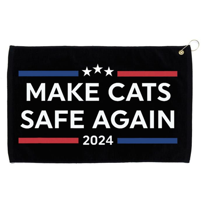 Make Cats Safe Again Funny 2024 Presidential Election Grommeted Golf Towel