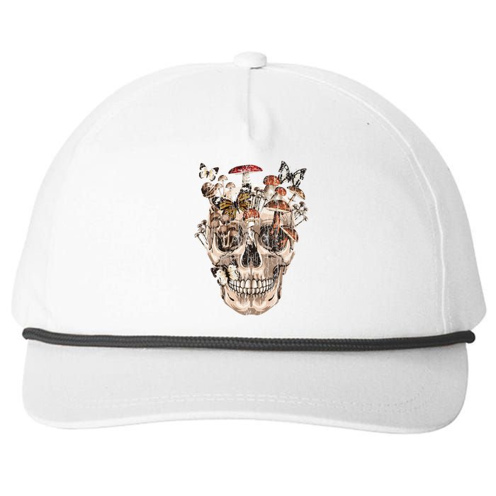 Mushroom Collector Skull Gift Snapback Five-Panel Rope Hat