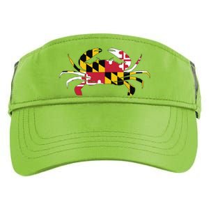 Maryland Crab State Pride Flag Adult Drive Performance Visor