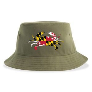 Maryland Crab State Pride Flag Sustainable Bucket Hat