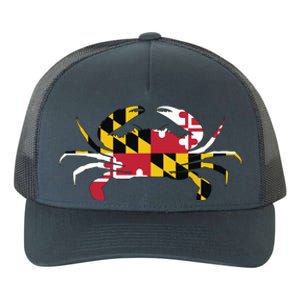 Maryland Crab State Pride Flag Yupoong Adult 5-Panel Trucker Hat