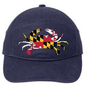 Maryland Crab State Pride Flag 7-Panel Snapback Hat