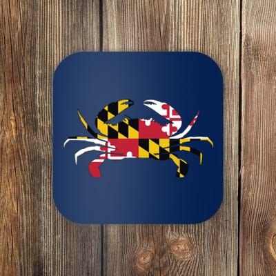 Maryland Crab State Pride Flag Coaster