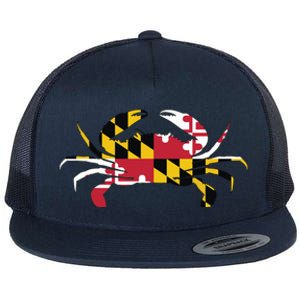 Maryland Crab State Pride Flag Flat Bill Trucker Hat