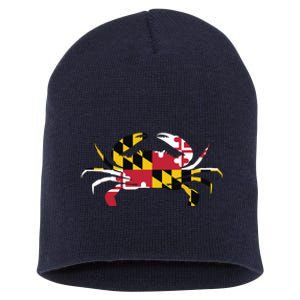 Maryland Crab State Pride Flag Short Acrylic Beanie