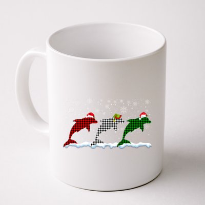 Merry Christmas Santa Xmas Funny Dolphin Animals Lover Meaningful Gift Coffee Mug