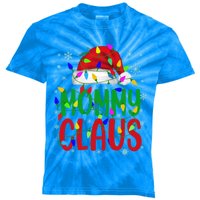 Mommy Claus Santa Hat Reindeer Ornats Cute Gift Kids Tie-Dye T-Shirt