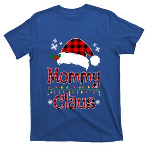 Mommy Christmas Santa Claus Red Plaid Gift Mommy Claus Cool Gift T-Shirt