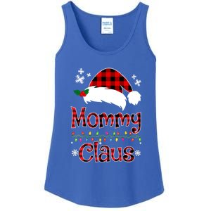 Mommy Christmas Santa Claus Red Plaid Gift Mommy Claus Cool Gift Ladies Essential Tank