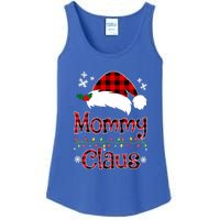 Mommy Christmas Santa Claus Red Plaid Gift Mommy Claus Cool Gift Ladies Essential Tank