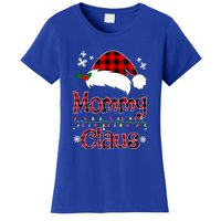 Mommy Christmas Santa Claus Red Plaid Gift Mommy Claus Cool Gift Women's T-Shirt