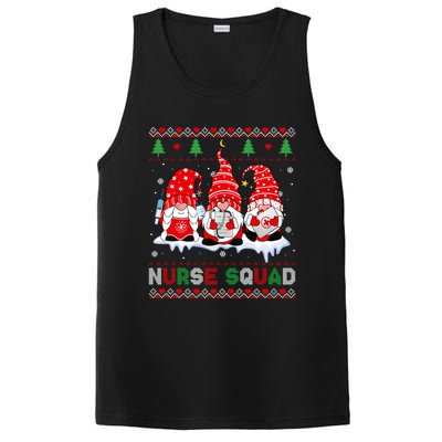 Merry Christmas Santa Gnomes Nurse Squad Ugly Xmas Sweater Gift PosiCharge Competitor Tank