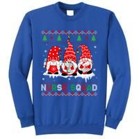 Merry Christmas Santa Gnomes Nurse Squad Ugly Xmas Sweater Gift Sweatshirt