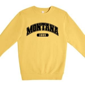 Montana Collegiate Style 1889 Premium Crewneck Sweatshirt