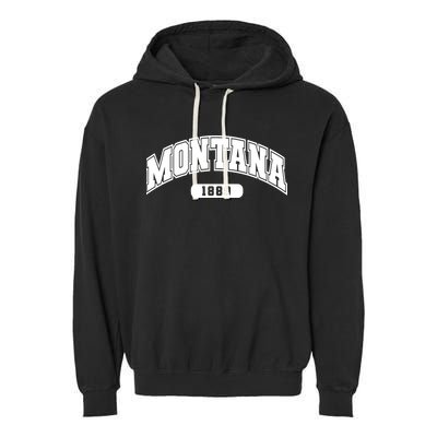 Montana Collegiate Style 1889 Garment-Dyed Fleece Hoodie