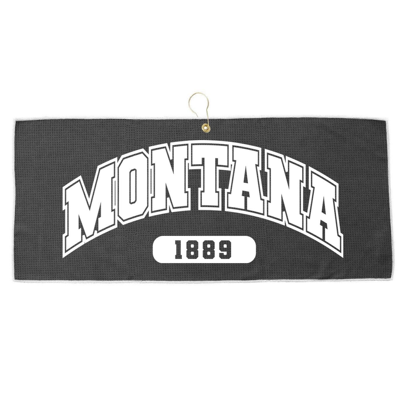 Montana Collegiate Style 1889 Large Microfiber Waffle Golf Towel