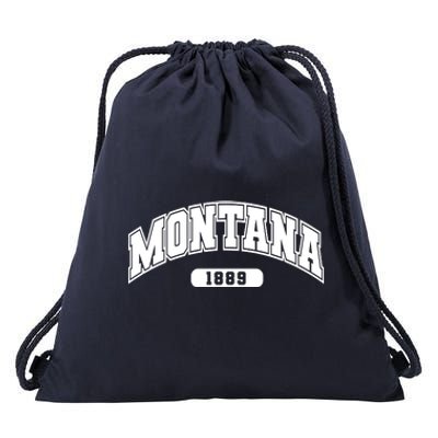 Montana Collegiate Style 1889 Drawstring Bag