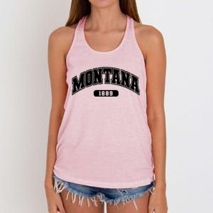 Montana Collegiate Style 1889 Women's Knotted Racerback Tank