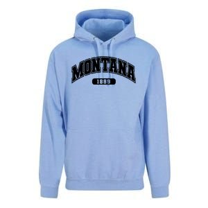 Montana Collegiate Style 1889 Unisex Surf Hoodie