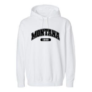 Montana Collegiate Style 1889 Garment-Dyed Fleece Hoodie