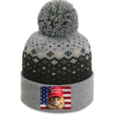 Make Cats Safe Again Gift The Baniff Cuffed Pom Beanie