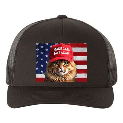 Make Cats Safe Again Gift Yupoong Adult 5-Panel Trucker Hat