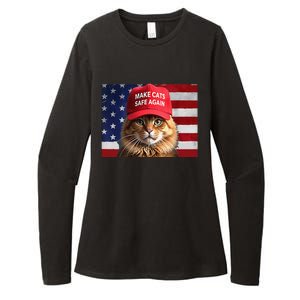 Make Cats Safe Again Gift Womens CVC Long Sleeve Shirt