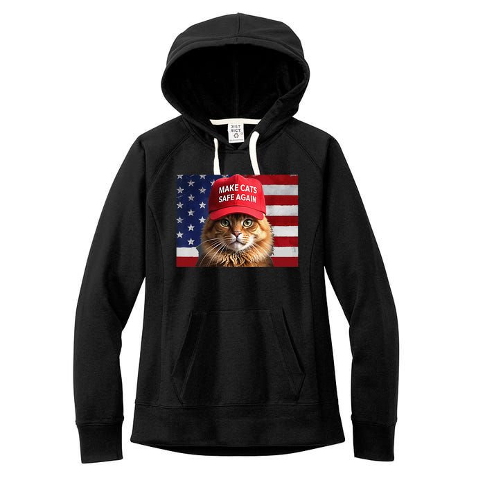 Make Cats Safe Again Gift Women's Fleece Hoodie