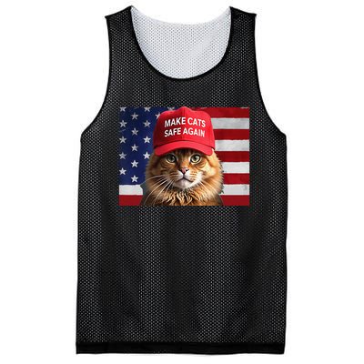 Make Cats Safe Again Gift Mesh Reversible Basketball Jersey Tank