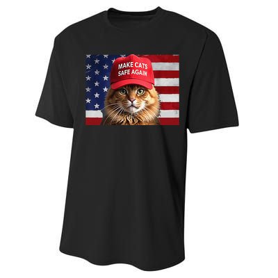 Make Cats Safe Again Gift Performance Sprint T-Shirt