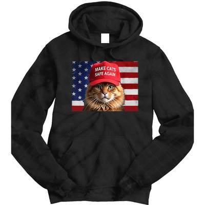 Make Cats Safe Again Gift Tie Dye Hoodie