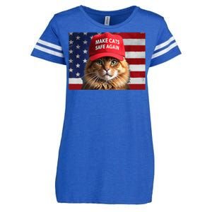 Make Cats Safe Again Gift Enza Ladies Jersey Football T-Shirt