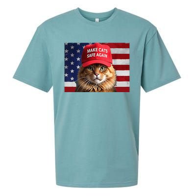 Make Cats Safe Again Gift Sueded Cloud Jersey T-Shirt