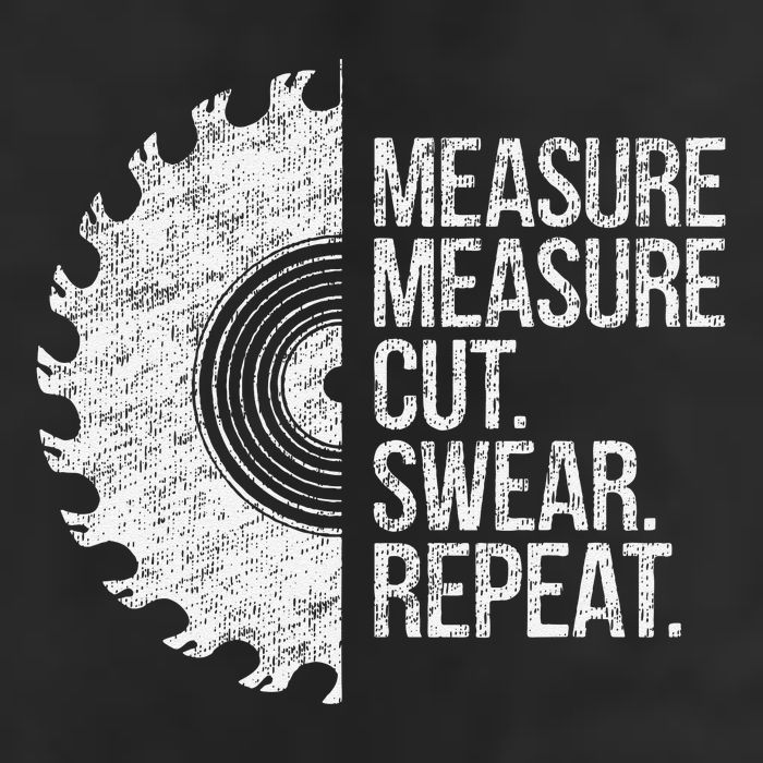 Measure Cut Swear Funny Handyman Dad FatherS Day Adult Drive Performance Visor