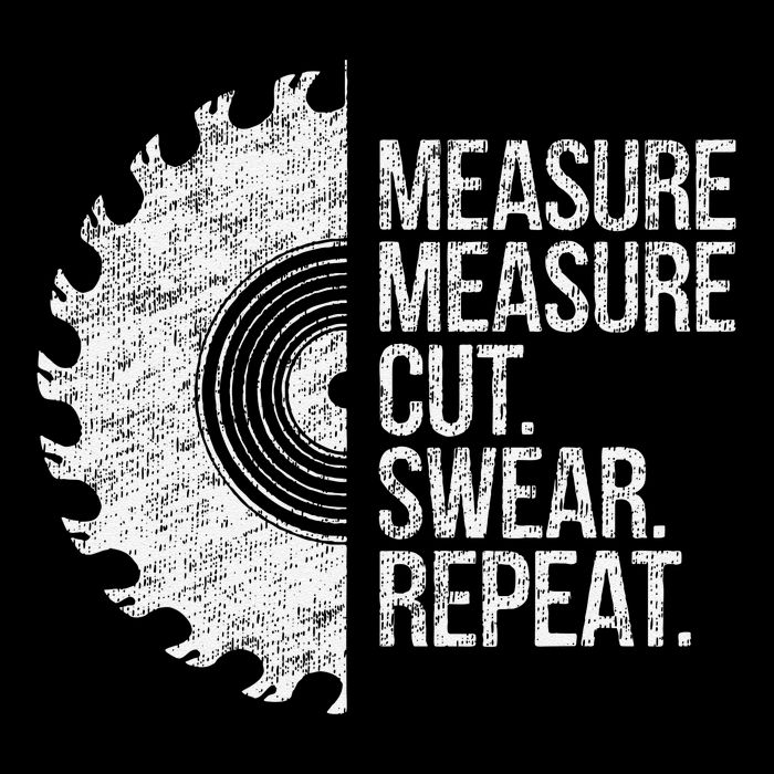 Measure Cut Swear Funny Handyman Dad FatherS Day Youth Performance Sprint T-Shirt