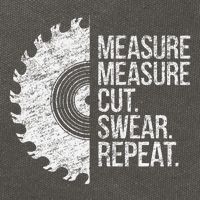 Measure Cut Swear Funny Handyman Dad FatherS Day Cotton Canvas Backpack