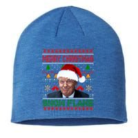 Merry Christmas Snowflake Santa Trump Xmas Ugly Sweater Cute Gift Sustainable Beanie