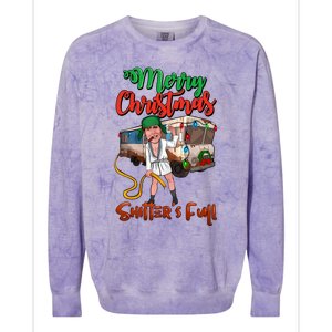 Merry Christmas Shitters Full Funny Christmas Vacation Colorblast Crewneck Sweatshirt