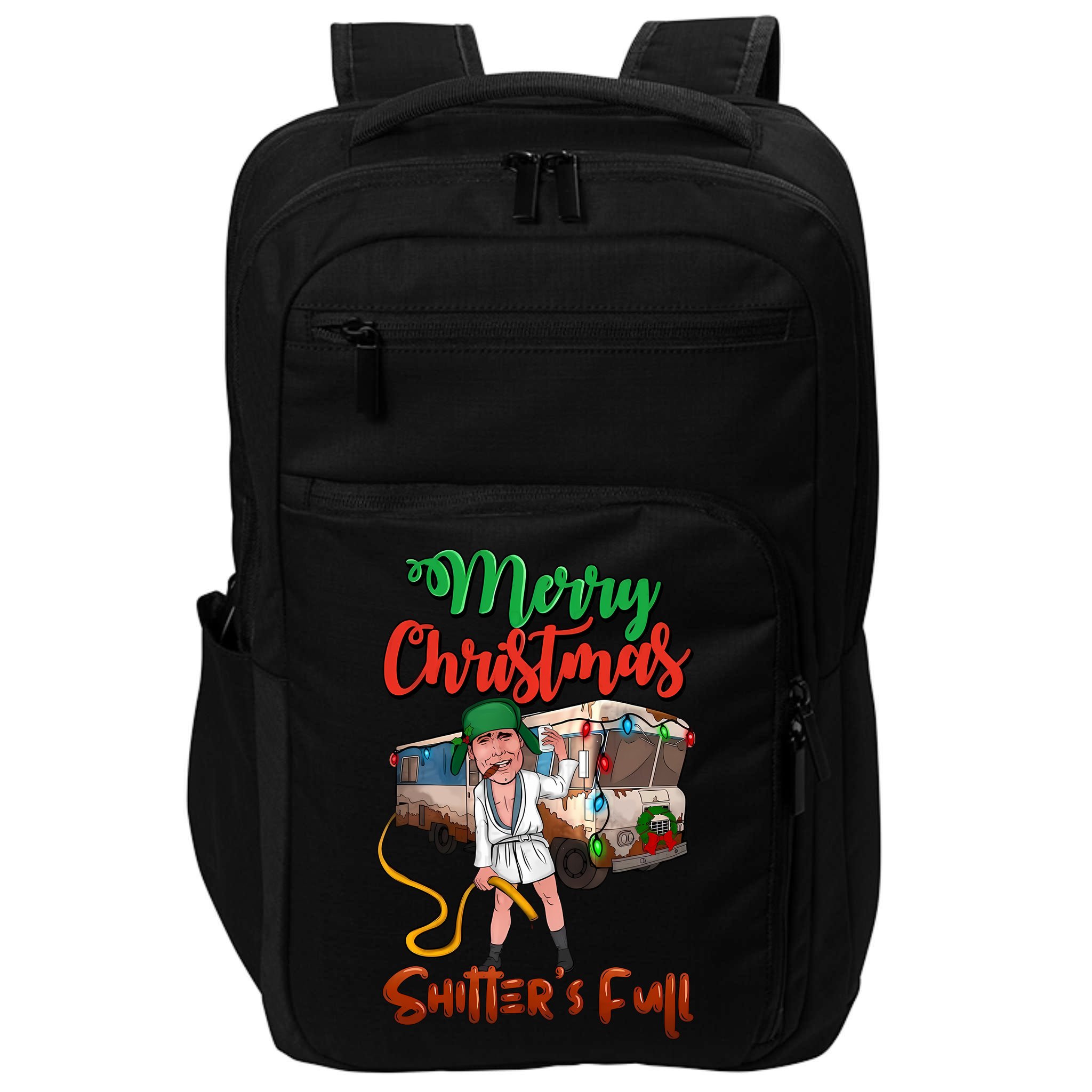 Merry Christmas Shitters Full Funny Christmas Vacation Impact Tech Backpack