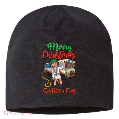 Merry Christmas Shitters Full Funny Christmas Vacation Sustainable Beanie