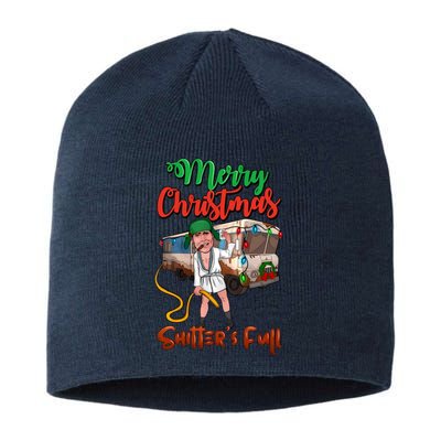 Merry Christmas Shitters Full Funny Christmas Vacation Sustainable Beanie