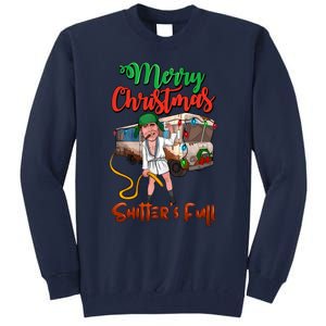 Merry Christmas Shitters Full Funny Christmas Vacation Tall Sweatshirt