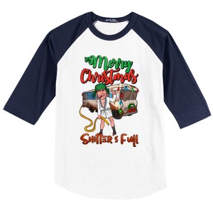 Merry Christmas Shitters Full Funny Christmas Vacation Baseball Sleeve Shirt