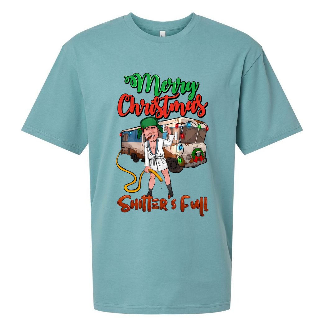 Merry Christmas Shitters Full Funny Christmas Vacation Sueded Cloud Jersey T-Shirt