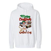 Merry Christmas Shitters Full Funny Christmas Vacation Garment-Dyed Fleece Hoodie