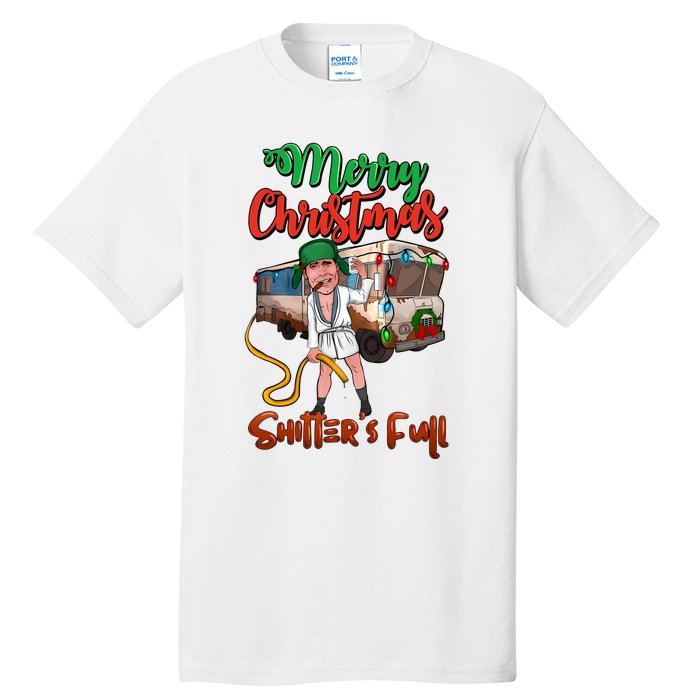 Merry Christmas Shitters Full Funny Christmas Vacation Tall T-Shirt