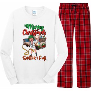 Merry Christmas Shitters Full Funny Christmas Vacation Long Sleeve Pajama Set