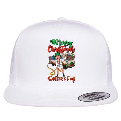 Merry Christmas Shitters Full Funny Christmas Vacation Flat Bill Trucker Hat